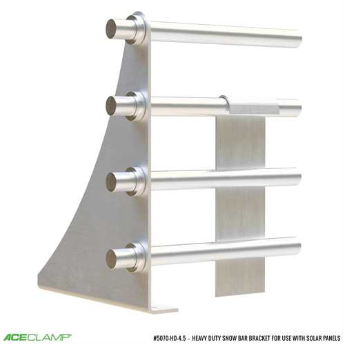 Heavy Duty Bar Extended Snow Bracket, 4 bar, for use below solar panels