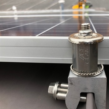 AceClamp's fast installing railless solar mounting system.
