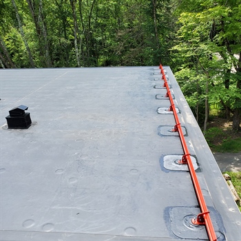 AceClamp® membrane snow guards for TPO, PVC, and EPDM roofs