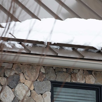 Snow rails for metal roofs ensuring safety during winter