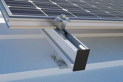 solar racking roof concreate systems